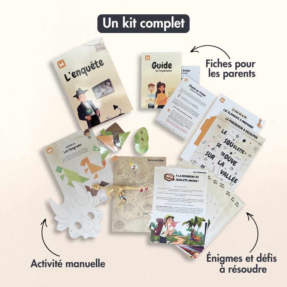 Enquête Mystère Dinosaure 8/11 ans