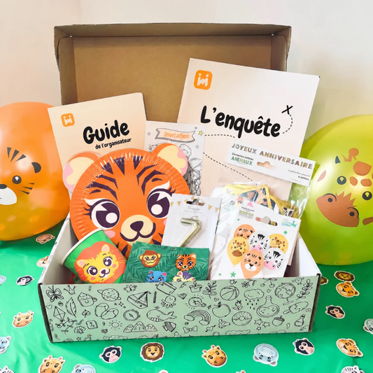 Box Anniversaire Safari 8/11 ans