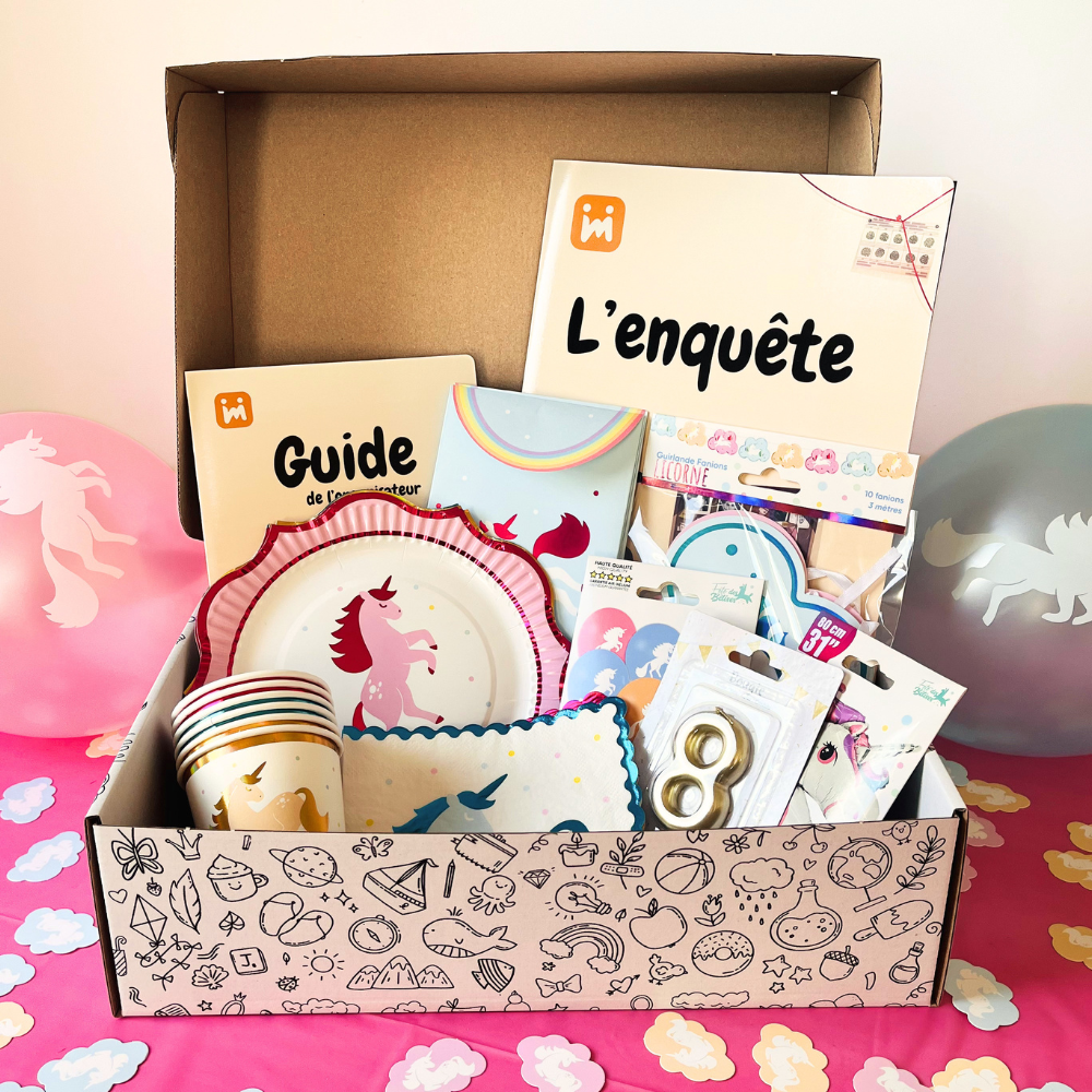 Box Anniversaire Licorne 8/11 ans