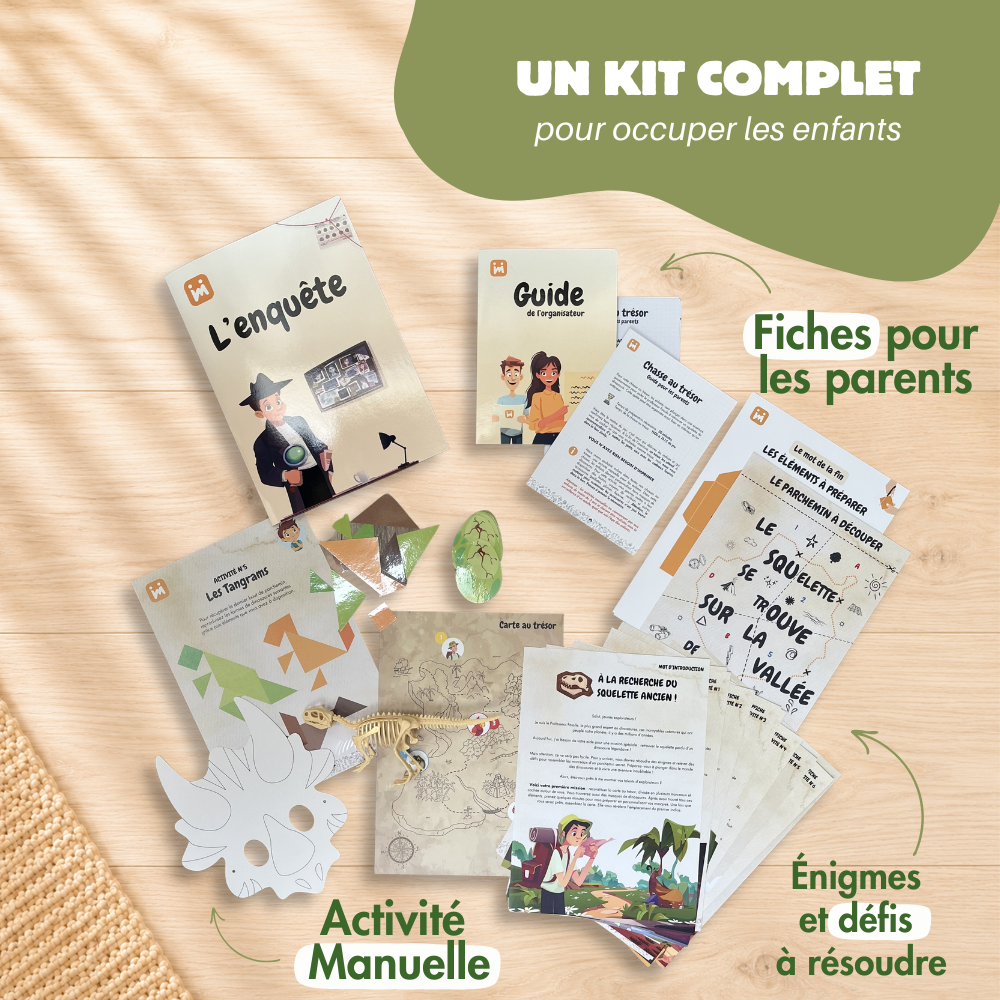 Enquête Mystère Dinosaure 8/11 ans