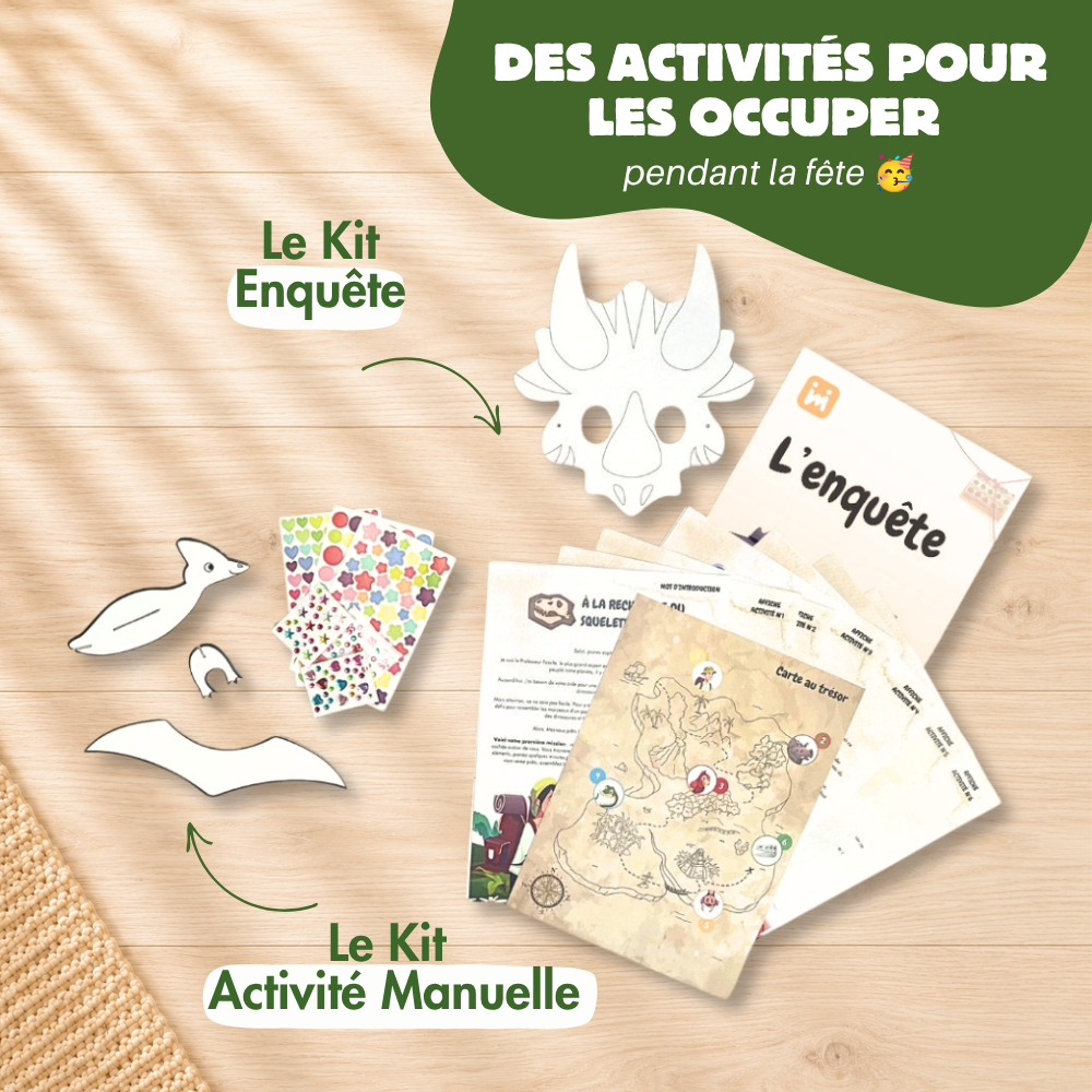 Box Anniversaire Dinosaure 8/11 ans