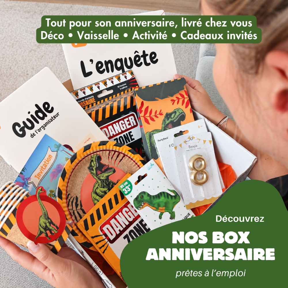 Box Anniversaire Dinosaure 8/11 ans