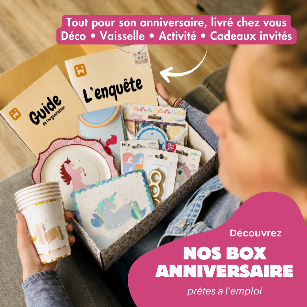 Box Anniversaire Licorne 8/11 ans