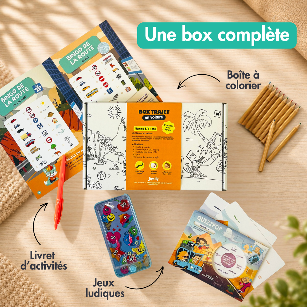 Box Trajet en Voiture 8/11 ans