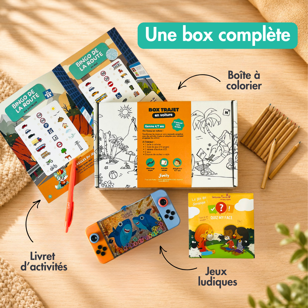 Box Trajet en Voiture 4/7 ans